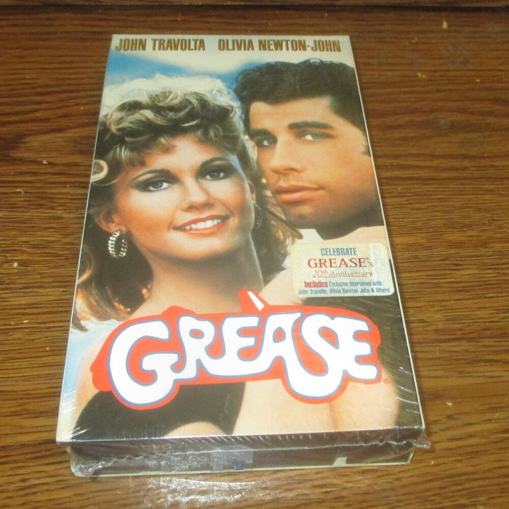 Grease (from 1961) (VHS, 1977) (Unopened) John Travolta Olivia Newton-John
